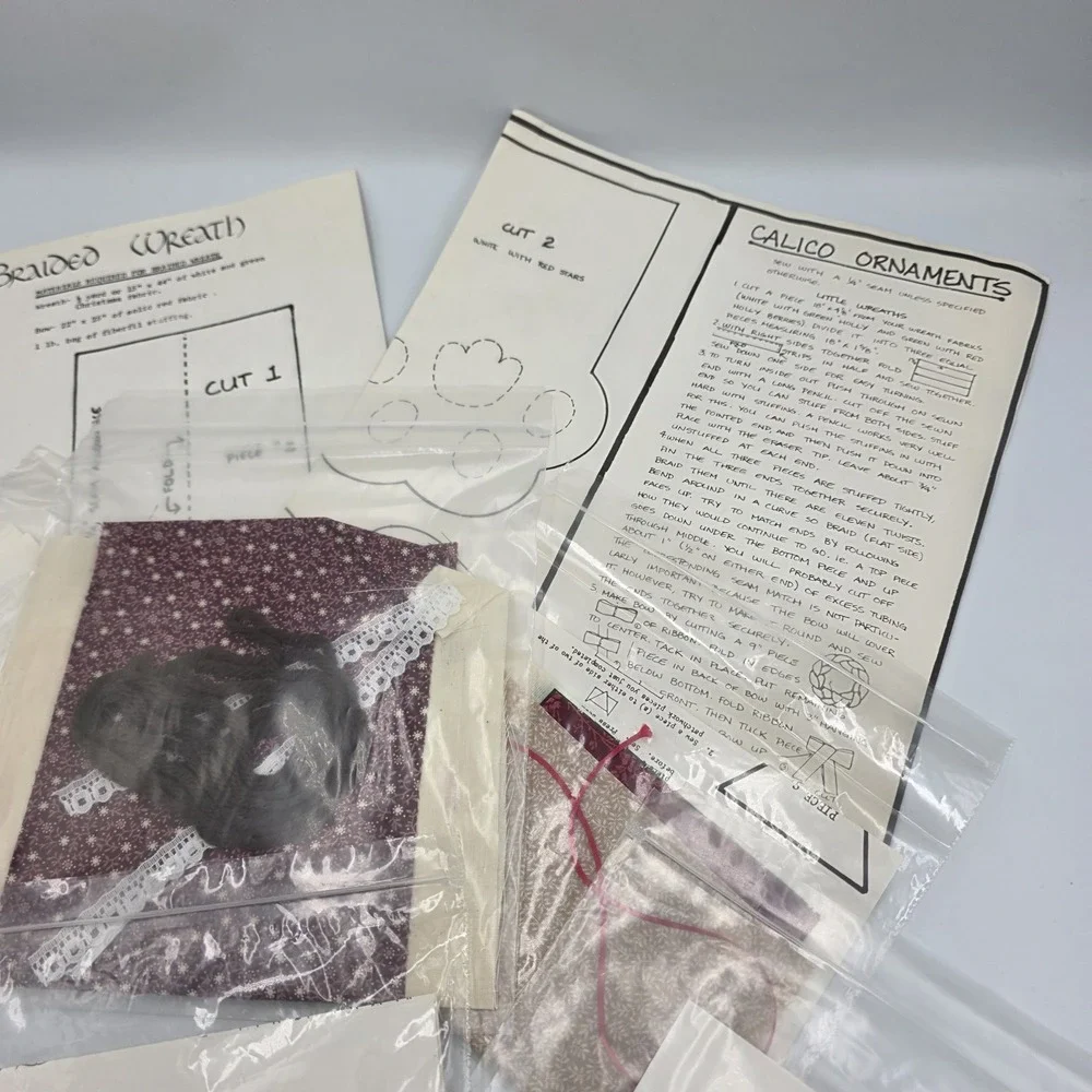 Vtg Better‎ Homes & Gardens Christmas Ornament Sampler Kit 1984~See Description